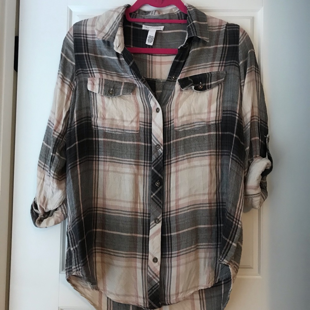 Plaid button up shirt